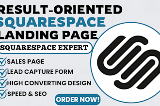 design result oriented squarespace landing page design redesign squarespace SEO