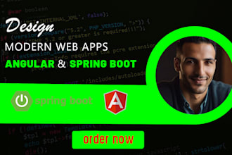 develop full stack web apps using angular and spring boot