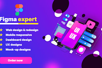 create stunning custom dashboard, web and landing page UI UX in figma