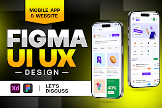 do UI UX design mobile app ui ux design website figma UI UX design