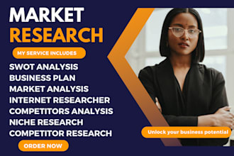 conduct market research, industry and competitor analysis, business plan writer