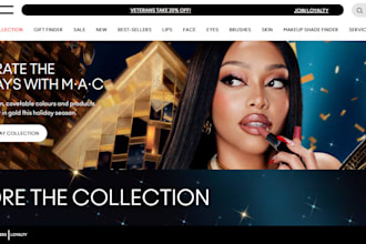 design lipstick shopify store lip gloss website makeup cosmetics beauty website