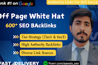 do white hat off page seo backlinks on high dr sites for google top ranking