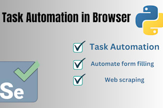 create a python bot to automate your task in browser