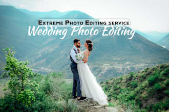 edit and retouch your wedding photos in photoshop, lightroom