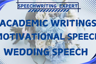 write your wedding speech  love poem academic presentation