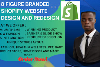 design shopify website redesign shopify dropshipping store design shopify store