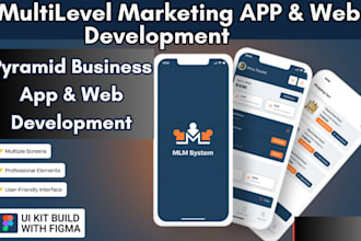 develop pyramid business app, MLM app, network marketing app, recruitment app