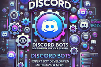 code a custom discord bot for automation and server management