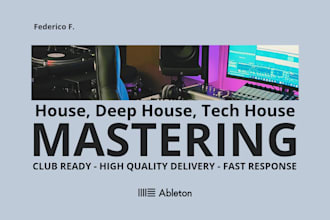 master your house, tech house, deep tech track