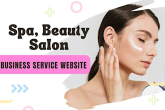 design beauty, salon, spa, and cosmetics wordpress website or ecommerce website