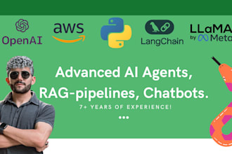 build advanced ai agents, ai chatbots, rag llms, with langchain