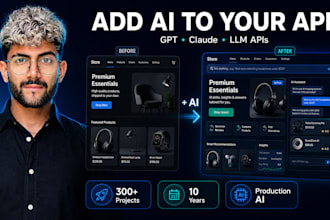 integrate gpt, claude, apis and llm chatbots into your website, app or saas