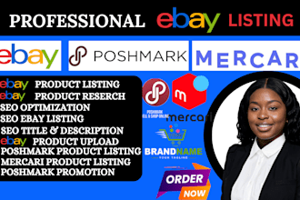 be your virtual assistant SEO product listing on ebay, poshmark, mercari