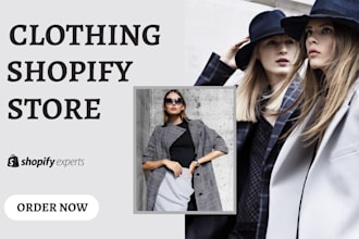 design clothing shopify store clothing dropshipping store clothing website