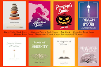 design watercolor and abstract minimalist book covers for your next bestseller