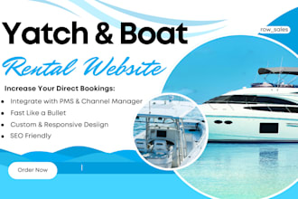 create boat, yacht, cruise, jet ski and party boat rental website