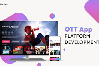 develop ott live video streaming app, iptv app smart tv app, video streaming app