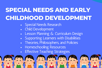 do early childhood education topics, lesson plan special education