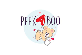 create modern youthful fun valentine themed gift logo