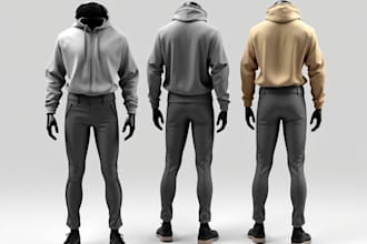 make 3d realistic garment design, product design and animation for 3d printing