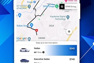 build a professional taxi booking app for your business