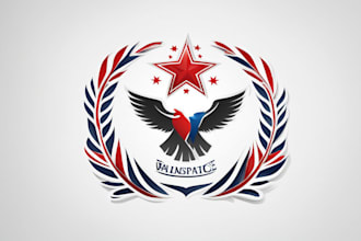 create patriotic and political logo