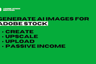 create ai generated stock images and upload to adobe stock