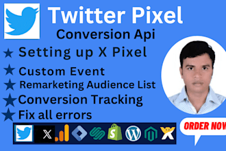 install twitter or x pixel conversion API via GTM for accurate tracking