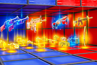 develop fortnite map, verse code, 1v1 verse, squid game, red vs blue