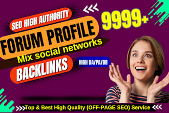 create social networks and forum profile SEO backlinks