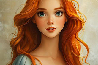 make an amazing disney style portrait