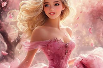 create a beautiful disney style portrait