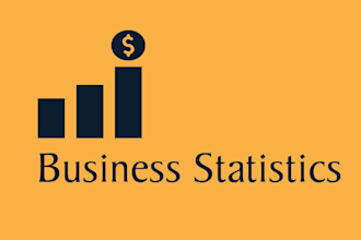 do business statistics and analysis reports and work on excel