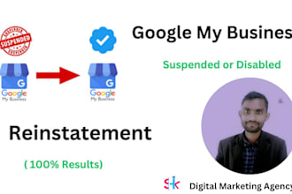 reinstate the suspended google my business gmb profile