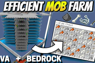 build any automatic and manual farm in minecraft
