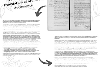 transcribe and translate your old french documents