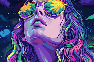 do amazing art of stoner, psychedelic,