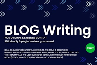 write medical and health articles and blog posts