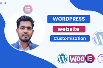 develop, redesign, fix, and customize your wordpress website with elementor pro