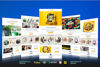 design professional mailchimp email template newsletter