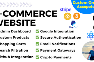 ecommerce website with payment gateways