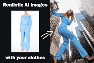get a realistic ai generated fashion photos, image editing
