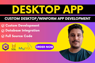 create a desktop application using c sharp winforms