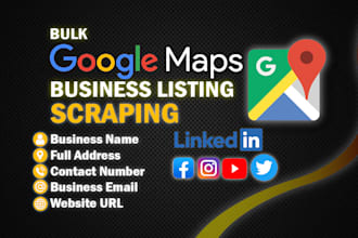 google maps scraping with data scraper for business leads