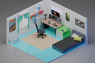 high quality 3d low poly model design for you