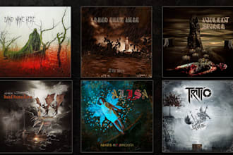 design heavy rock death  black metal cover album artwork for your band