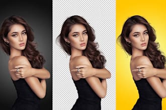 do change or remove background, hair masking and clipping path