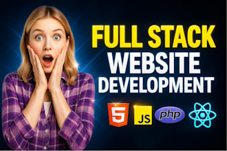 custom full stack website development responsive and fast