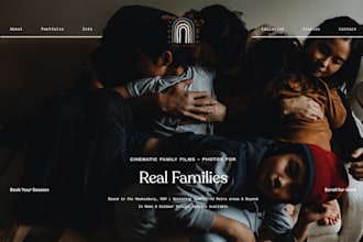 design portfolio photography website wedding videography website pixiest, showit